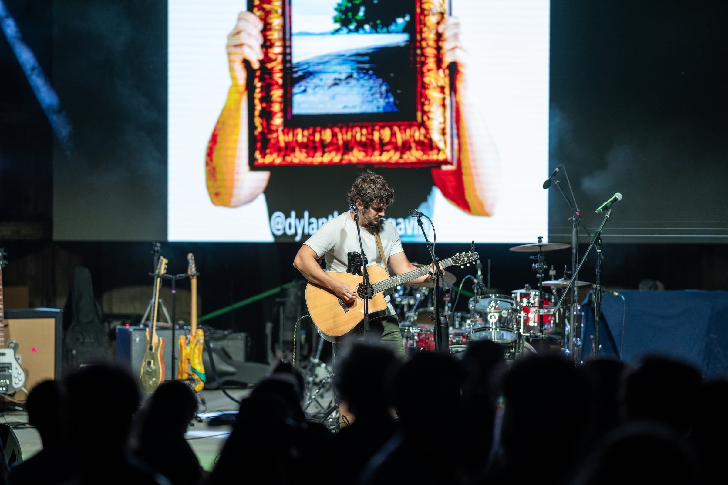 Dylan Thomas Gavin performing live on stage